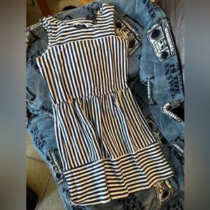 GAP Navy and White Striped Kids Dress